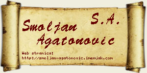 Smoljan Agatonović vizit kartica